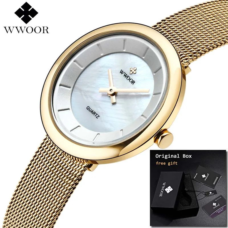 

2019 Valentine's Day Ladies Wrist Watches Top brand luxury Watch Women Stainless Steel Watches Gold Clock Women Montre Femme