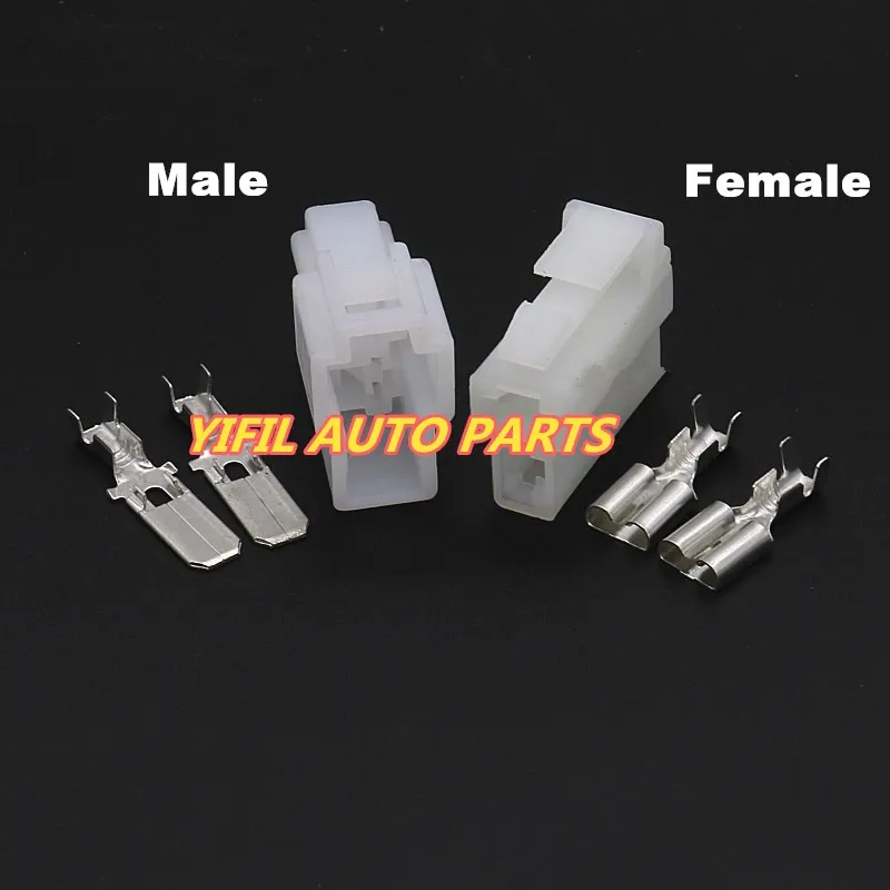 10 шт./лот DJ7022A-6.3-11 DJ7022A-6.3-21 2 контактный датчик карты Автомобильный провод Разъем