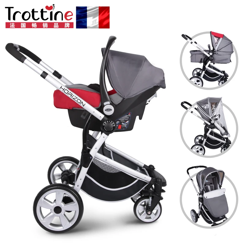 

Baby folding trolley 4runner newborn baby basket type ploughboys cart