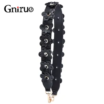 

90CM Colorful Flowers Fashion Shoulder Straps for Bags Luggage Strap High Quality Leather Handles for Handbags Multiple Colors