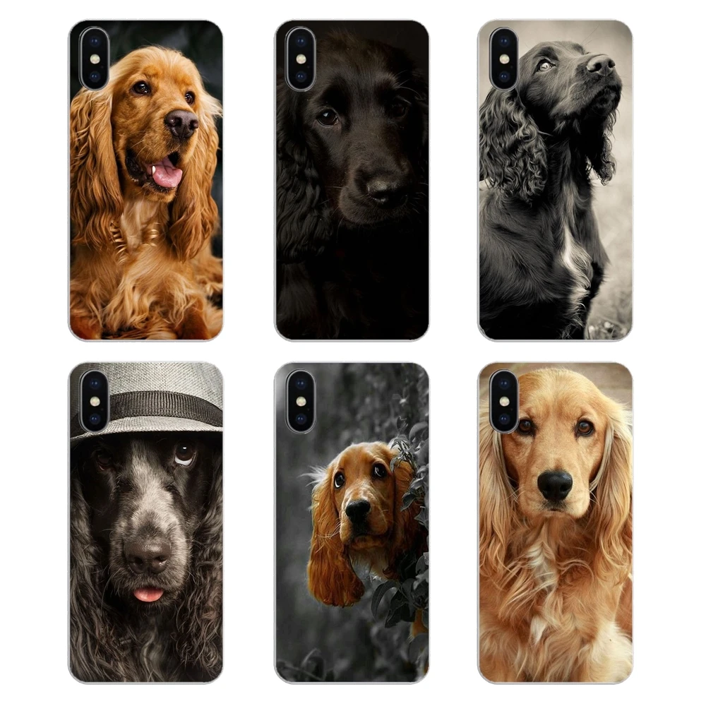 

For Huawei Honor 8 8C 8X 9 10 7A 7C Mate 10 20 Lite Pro P Smart Plus Cocker Spaniels dog puppies Poster Silicone Phone Cover Bag