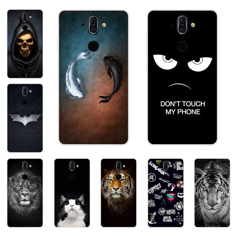 

for nokia 8 sirocco Case,Silicon Gossip fish Painting Soft TPU Back Cover for nokia 8 sirocco protect Phone shell