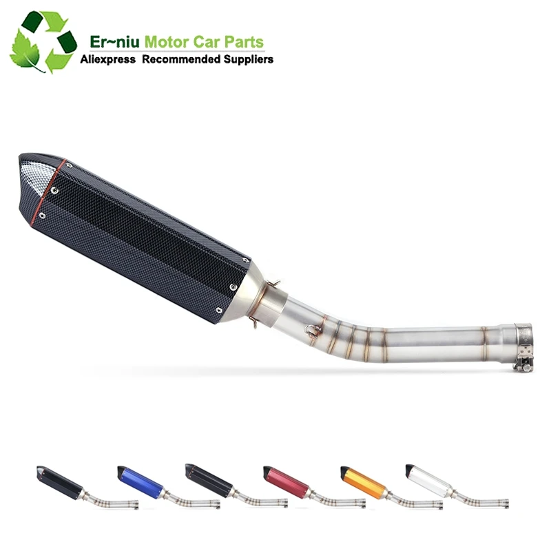 

Motorcycle Exhaust Muffler Escape Modified Link Middle Pipe Full System Slip On For yamaha YZF R6 YZF-R6 1998-2005
