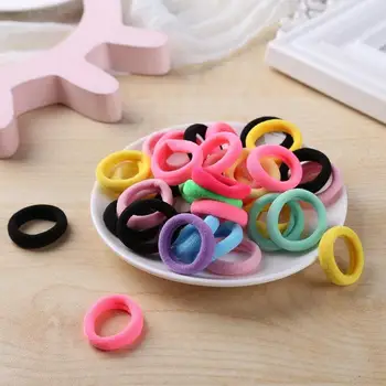 

100pcs Child Kids Girl Hair Holders Rubber Hair Band Elastics Accessories