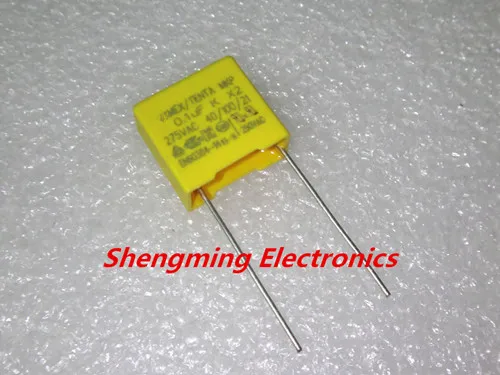 

100PCS 0.1uF 104K 275V AC P=10MM Polypropylene Safety Capacitor