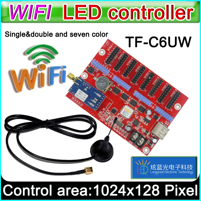 tarjeta-controladora-led-wifi-tf-c6uw-modulo-p10--senales-led-de-color-unico-y-dual-tarjeta-de-control-de-pantalla-led-p10-convencional