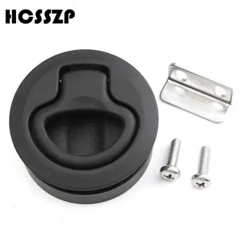 

HCSSZP 2 inch Black nylon NO key Flush Boat Marine Latch Flush Pull Latches Slam lift handle Deck Hatch Marine Hardware