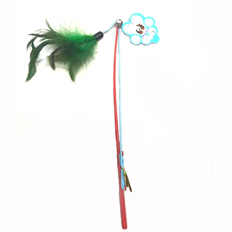 

XINAN Pet funny great cat toy pet colorful feather supplies funny toy interactive cat toy XA-60037