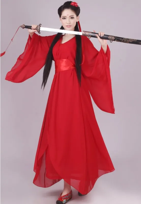 Древний костюм сказочный костюм косплей маленький дракон девушка костюм белый портрет Hanfu фильм обслуживание одежда женская одежда - Цвет: 6