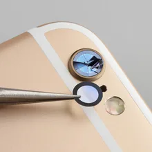 Стекло объектив камеры запасная часть для Apple iPhone 6 6s 7 8 Plus X сапфировое стекло одиночный объектив камеры(без рамки
