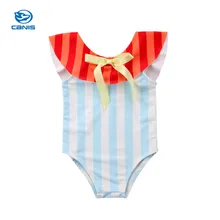 Бикини для маленькой девочки, в полоску, ванный комплект для детей ясельного возраста летняя одежда для девочек одежда бикини Детский купальник для девочек пляжная одежда для купания