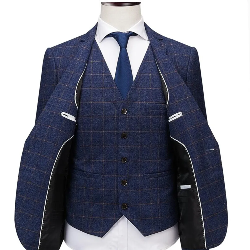 2018-New-Arrival-3-Pieces-Classic-Plaid-Suits-Male-Dress-Blazer-Business-Men-s-Wedding-Groom (5)
