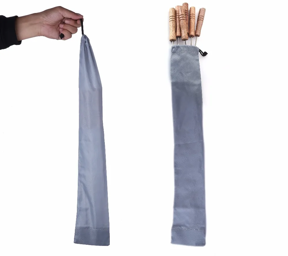 Wood bbq skewers with bag  (7)