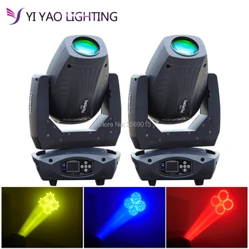 

2PCS/LOT Factory 200W LED Moving Head Beam Spot 2 Gobo For Professional Stage Lighting