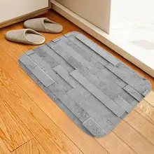 Ковер серый мраморный Печатный коврик фланелевый ткань нескользящая резиновая подложка половик Домашний напольный кухонный коврик