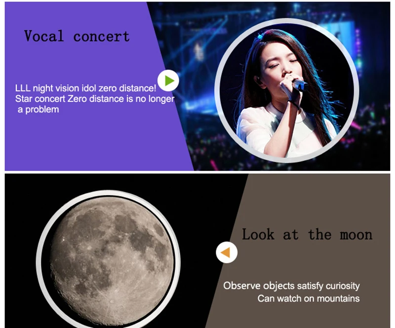 Супер 30-260X160 зум бинокулярный телескоп черный HD lll Бинокль ...