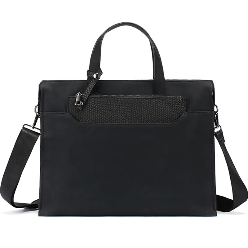 2018 Fashion Men's Briefcase With Small HandBag Leather Handbag Men's