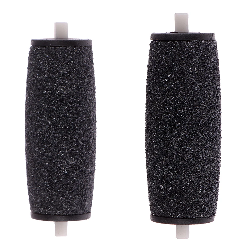

2pcs/bag black Hard Dry Rough Skin Remover Roller Heads Replacement Foot Care Spa Repair Tool