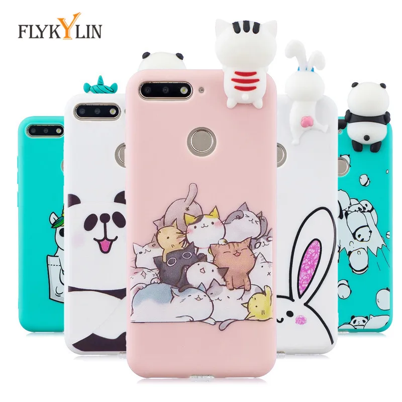 

Soft TPU Case For Coque Huawei honor 7A Pro case 5.7 inch Cover For Huawei Y6 Prime 2018 3D DIY Dolls Toys Phone Case Capa Funda