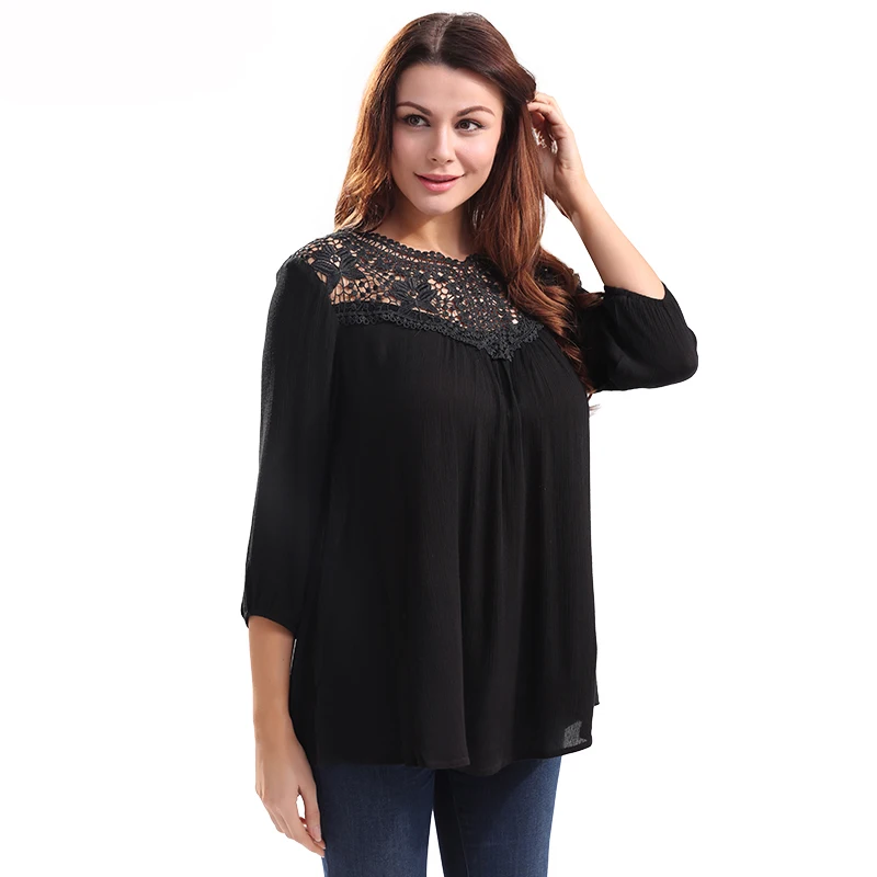 Shirt Women Black Linen Blouse Fashion Summer 2017 Sheer ...