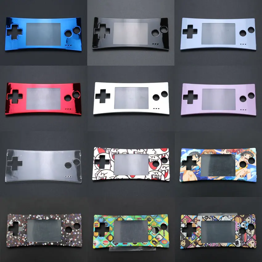 YuXi Front Faceplate Cover Replacement for GameBoy Micro for GBM Front Case Housing Repair Part