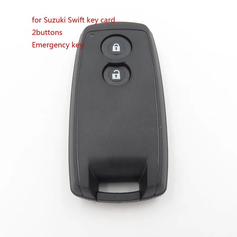 1pcs blank  key HIGH Quality 2buttons Remote Key Card Nochip with Emergency Key for Suzuki Swift Delivery In12hour