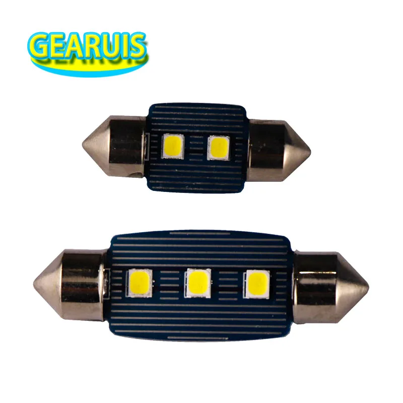 

10pcs High Quality 31mm 36mm 39mm 41mm Festoon Dome light 2835 SMD 3 LED C5W Interior Map Roof Reading light white 12V