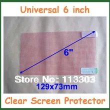 1000 шт. Универсальный прозрачный Экран протектор 6 дюймовая защитная пленка Сетка для Камера gps MP4 Размеры 129x73 мм легкообрабатываемая резанием