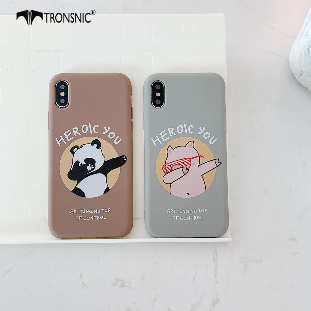 TRONSNIC Pig Hip hop Phone Case for iPhone X XS MAX XR