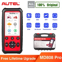 Autel MaxiDiag MD808 Pro All System OBDII Scanner for Oil and Battery Reset Registration Parking Brake Pad Relearn,SAS,SRS,ABS