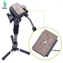 Profesional yunteng monopod c288 + fluid pan head ball + dv teléfono móvil del sostenedor del clip para cámara canon nikon dslr monópode vct-288