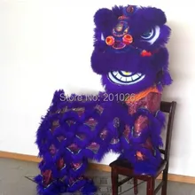 Детский костюм льва высокое качество pur танцевальный костюм льва из чистого шерсть Южная льва детский размер