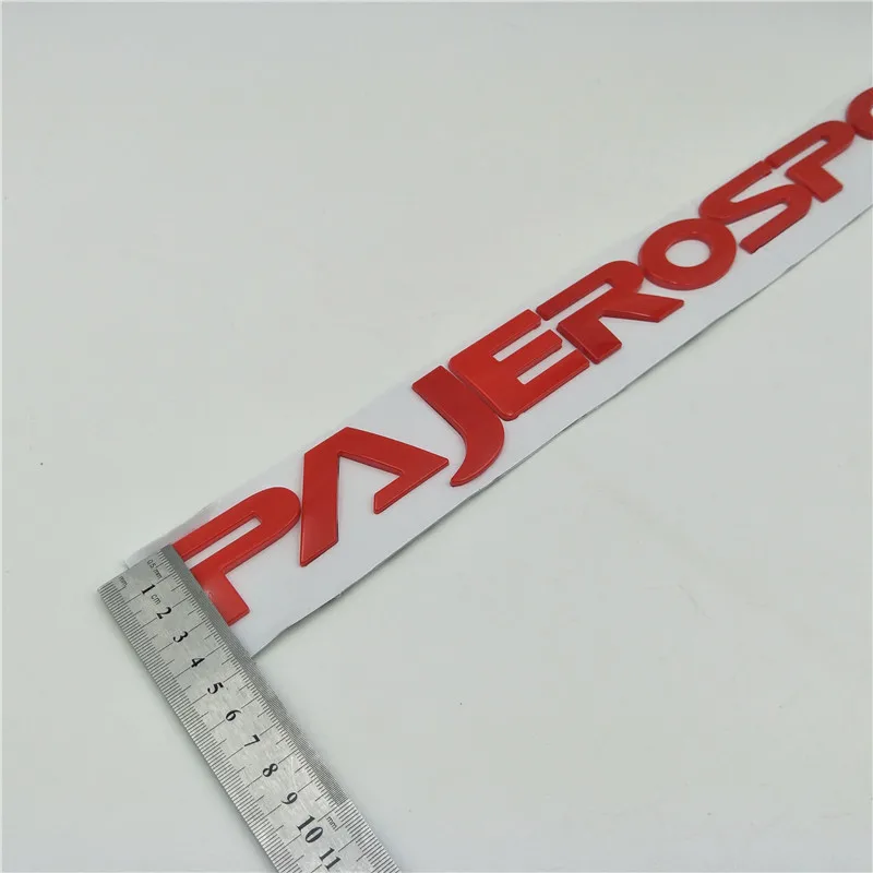  530*43mm Front Hood Logo Emblem Badge Nameplate For Mitsubishi Pajero Montero Sport Suv Pajerosport