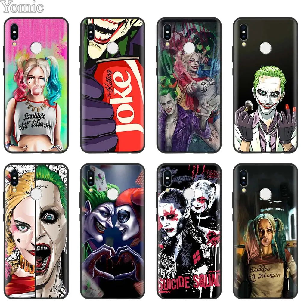 

Harley Quinn Suicide Squad Joker Silicone Case for Xiaomi Redmi 5 6 7 Note 5 6 7 Pro S2 GO Mi Play 8 Lite 9 A2 Lite Black Soft C
