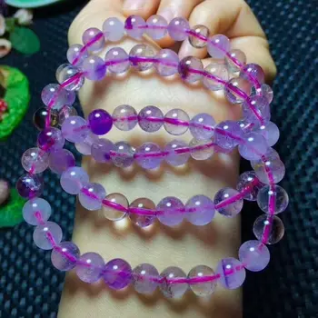 

Natural Crystal Bracelet Super 7 Seven Melody Stone Beads 7.8-7.5mm AAA