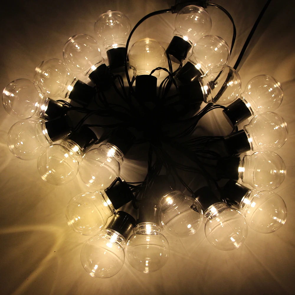 US $13.47 6m 20 Led Wedding String Fairy Light Christmas LED Globe Festoon Bulb Led Fairy String Light For Party Holiday Garden Garland