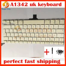 new UK keyboard for macbook 13.3” A1342 UK keyboard british keyboard English clavier without backlight backlit 2009 2010year