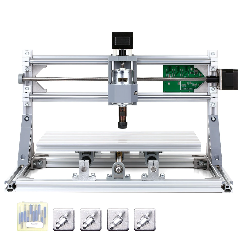 CNC3018 DIY комплект фрезерного станка с ЧПУ 2-в-1 мини лазерная гравировка машина GRBL Управление 3 оси резьба по дереву фрезерный гравировальный станок