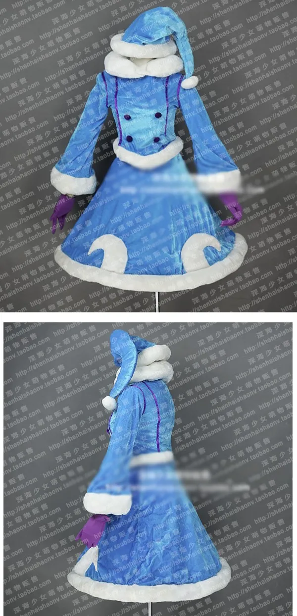 Winter Wonder Lulu Cosplay Costume Halloween Uniform Outfit Warm Woolen Coat Top+Skirt+Hat+Scarf+Gloves Custom-made 2