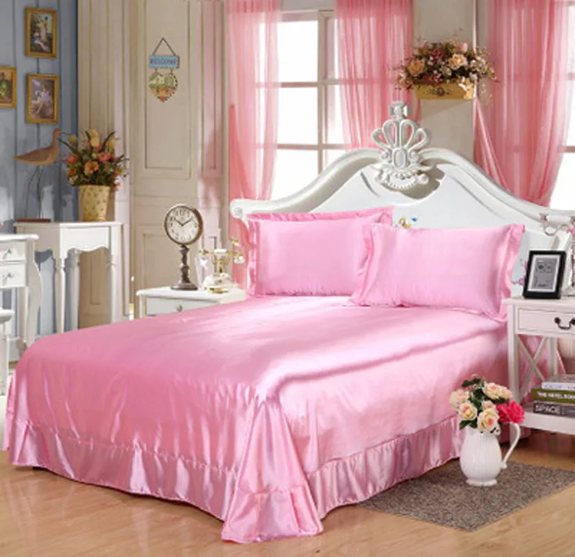 

2018 Luxury Cotton bed sheet Solid flat sheet bedding black bed sheets High-grade Bedsheet black white bedclothes lencol sabanas