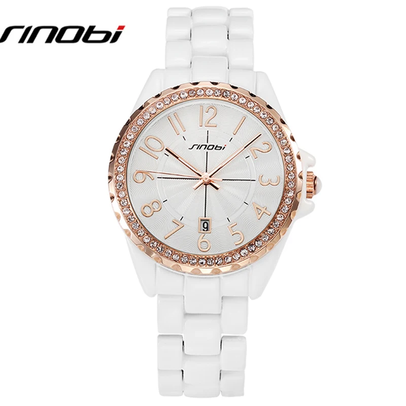 Sinobi пары часов 2015 новый аналог роскошные кварц полный календарь открытый поддельные алмазный женщины и мужчины часы любителей 8176 часы для