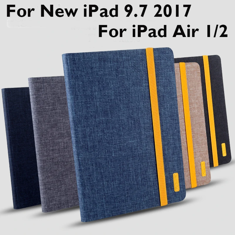 For Apple IPad Air 1 2 Case Cover Fashion Business High Quality TPU Cloth Art Protective