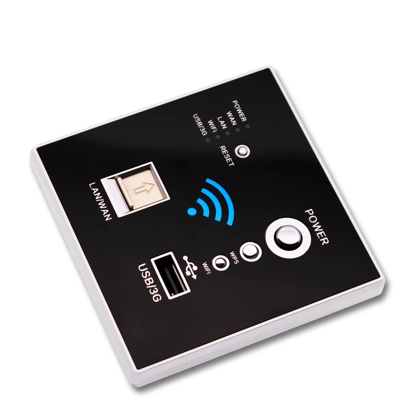 

Wall Socket 300M Wall WiFi Computer Socket Wireless Relay Router Hotel AP Panel 300M Intelligent Switch