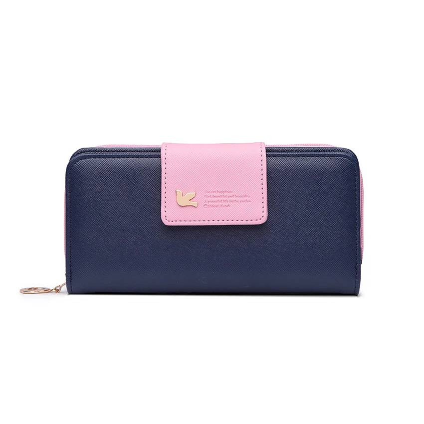 

12 Type Wristband Women Long Clutch Leather Wallet Luxury Female Purse Phone Pocket Card Holder Zipper Hasp Vintage Large Wallet