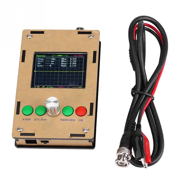 Portable Mini Digital Oscilloscope 2.4 Inch TFT LCD Oscilloscope 1Msps