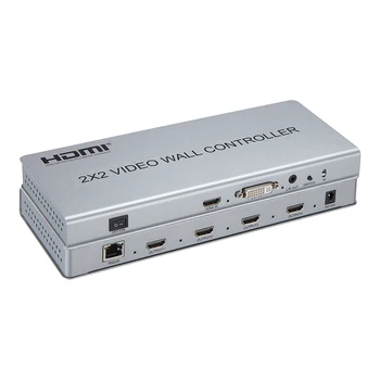 

2x2 HDMI Video Wall Controller 1080P Video Wall Processor HDMI/DVI input support 7 splicing modes 1x1 1x2 1x4 2x2 2x1 3x1 4x1