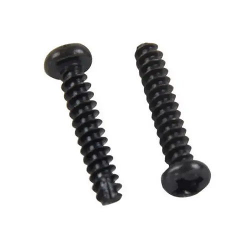 

100pcs M2.6 Phillips Round Head Countersunk Self Tapping Screw Cut Tail Black M2.6x8mm