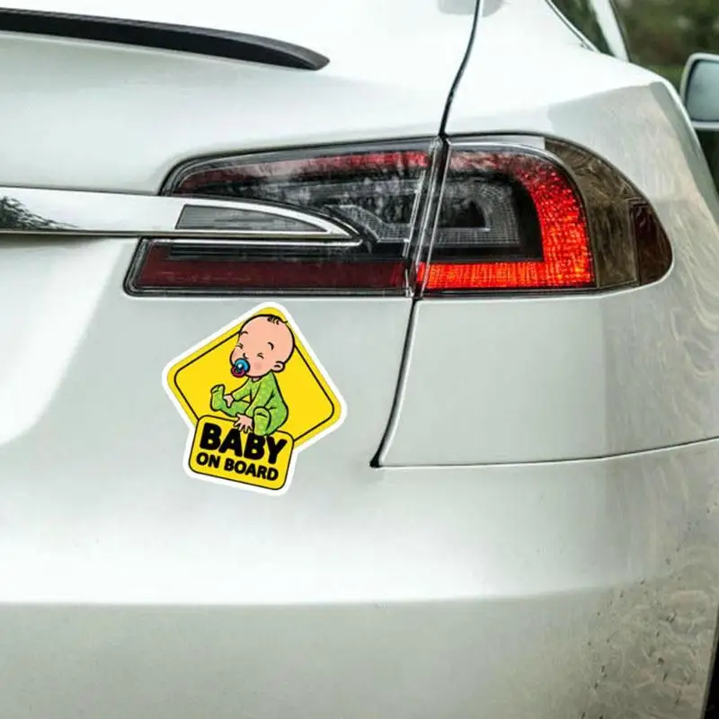 Автомобильный Стикеры Baby ON BOARD Предупреждение знак безопасности Стикеры s стайлинга автомобилей наклейки на авто тела двери окна Водонепроницаемый Стикеры аксессуары