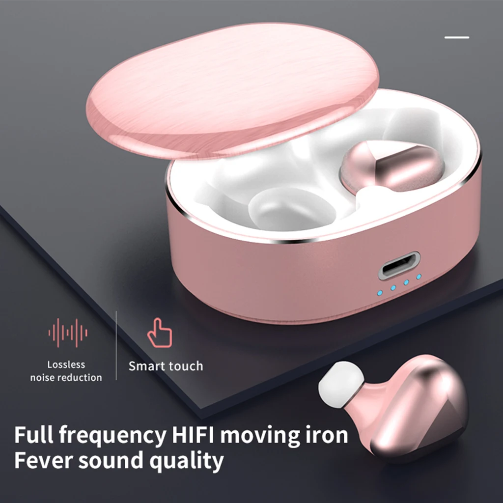 T50 TWS Bluetooth 5,0 Наушники Беспроводные Hi-Fi мини-гарнитуры 6D Стерео шумоподавление водонепроницаемые наушники с зарядным чехлом