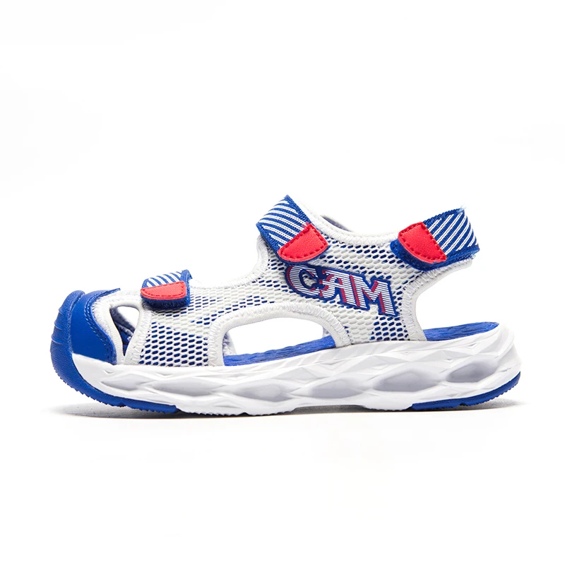 

Camkids Boy Mesh Sandals Soft Sole Summer Beach Shoes Breathable Durable Sports Shoes Non-Slip Protective Toe For Shool Children